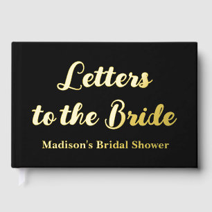 Lettres personnalisées à la mariée pour l'enterrem