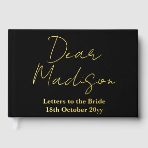 Lettres personnalisées à la mariée pour l'enterrem