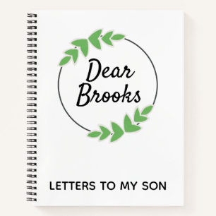 Lettres Personnalisées À Mon Fils Journal Wreath