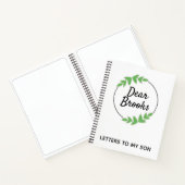 Lettres Personnalisées À Mon Fils Journal Wreath (Intérieur)