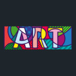 Lettres pop-art<br><div class="desc">Poster de typographie d'art coloré</div>
