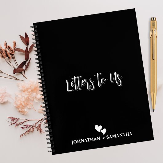 Lettres pour nous, Journal Mariage, Black Elegant 