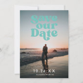 Lettres rétroactives Enregistrer notre Carte photo (Devant)