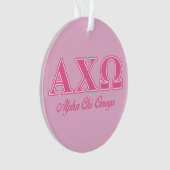 Lettres roses Alpha Chi Omega (devant)