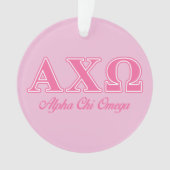 Lettres roses Alpha Chi Omega (devant)