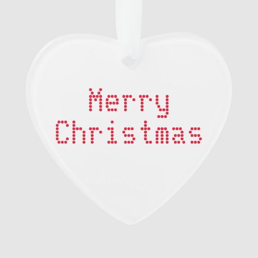 Lettres rouges "Joyeux Noël" arrière - plan blanc (devant)