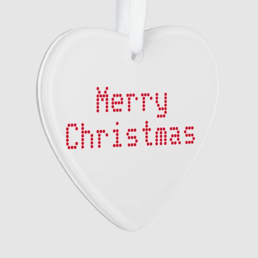 Lettres rouges "Joyeux Noël" arrière - plan blanc (devant)