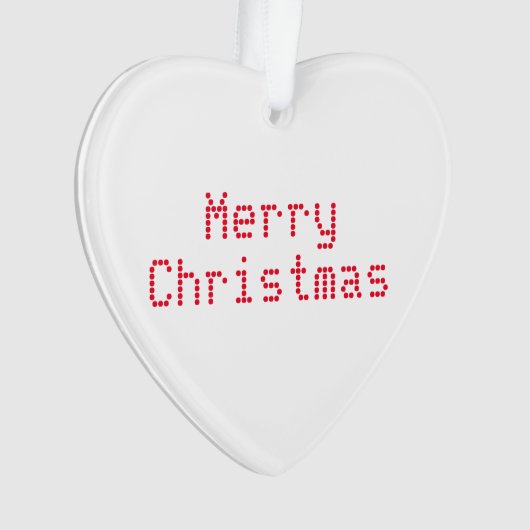 Lettres rouges "Joyeux Noël" arrière - plan blanc (devant)