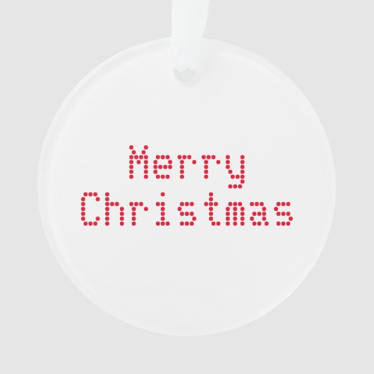 Lettres rouges "Joyeux Noël" arrière - plan blanc (devant)