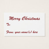 Lettres rouges rétro Noël, Naughty ou Nice (Dos)