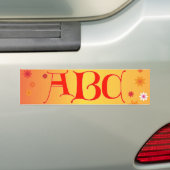 Lettres Sticker pare-chocs ABC (En voiture)