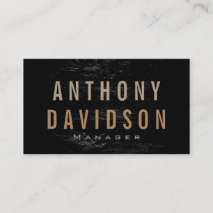 Lettres texte Gris Gras Moderne Carte de visite