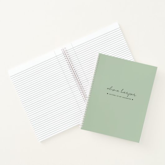 Lettres vertes à menthe douce au Journal de la fil (Intérieur)