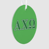 Lettres vertes d'Alphi Chi Omega (devant)
