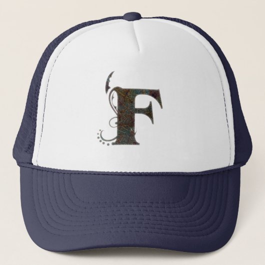 Lettres vintages F - Casquette (Devant)