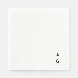 Lettrus-huwelijkspapieren tas servet