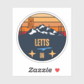 Letts, Indiana Sticker (Vel)