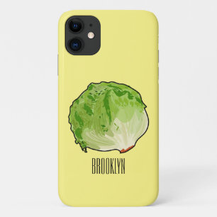 Lettuce cartoon illustratie iPhone 11 hoesje