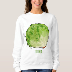 Lettuce cartoon illustratie trui