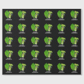 Lettuce Celerybrate Funny Veggie Pun Dark BG Cadeaupapier (Vlak)
