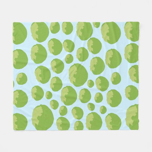 Lettuce Pattern Fleece Deken (Voorkant (Horizontaal))