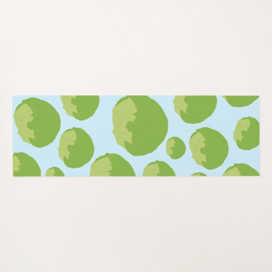 Lettuce Pattern Yogamat (Achterkant (horizontaal))