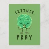 Lettuce Pray Briefkaart (Voorkant)