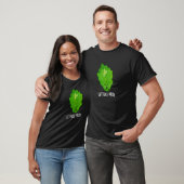 Lettuce Pray Funny Veggie Pun Dark BG T-shirt (Unisex)
