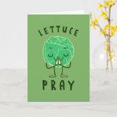 Lettuce Pray Kaart (Gele Bloem)