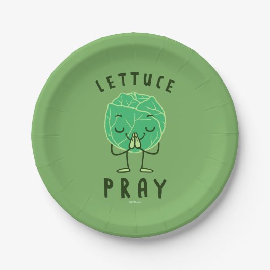 Lettuce Pray Papieren Bordje (Voorkant)