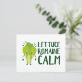 Lettuce Romaine Calm Briefkaart (Staand voorkant)
