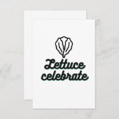 Lettuce viert bedankkaart (Voorkant / Achterkant)