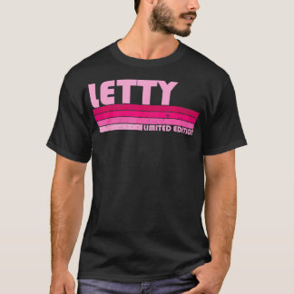 LETTY Naam Gepersonaliseerde Retro Vintage 80s 90s T-shirt