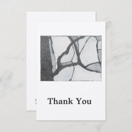 L'étude de branche - carte de note de Merci (Devant / Derrière)