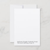 L'étude de branche - carte de note de Merci (Dos)