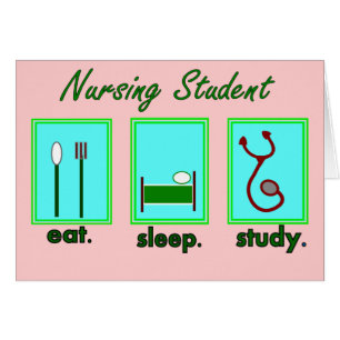 l'étudiant de soins mangent l'étude de sommeil