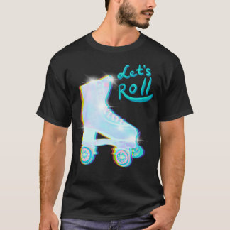 Letx27s Roll Impala holografische schaatsen T-shirt