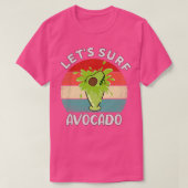 Letx27s surf avocado Juice Funny Avocado Surfing T-shirt (Design voorkant)