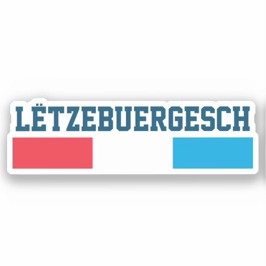 Lëtzebuergesch Sticker (Voorkant)