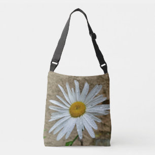 Leucanthemum bloeit over de hele Canvas tas
