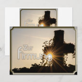 Leuchtendes Kreuz zur Firmung Kaart (Voorkant / Achterkant)