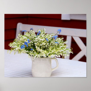 leugen van de vallei (Convallaria majalis) Poster