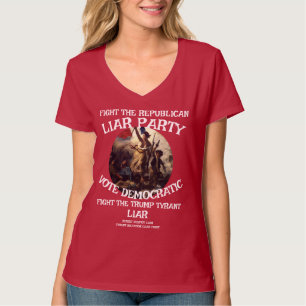 LEUGENAAR REPUBLICANSE PARTIJ VLAG VS PATRIOTISCH  T-SHIRT