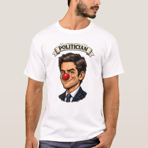 Leugenachtige politicus clown T-shirt