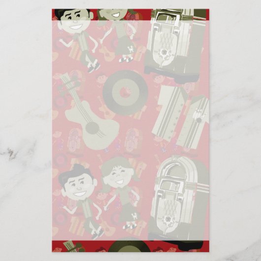 leugenachtige vette vuren briefpapier (Voorkant)