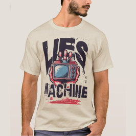 Leugenmachine TV Koele grote tekst Modern T-shirt