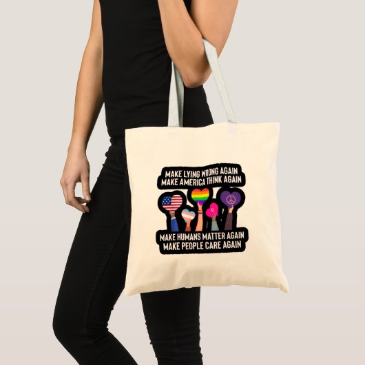leugens weer verkeerd maken tote bag (Voorkant (product))