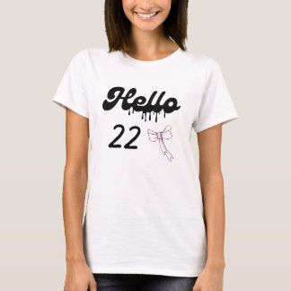 Leuk 22e verjaardagsshirt voor meisjes – Schattig  T-shirt