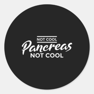 Leuk " Niet koele pancreas niet cool" - Di Ronde Sticker