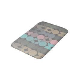 Leuk Abstract Cirkels Vierkanten Popart Patroon Badmat